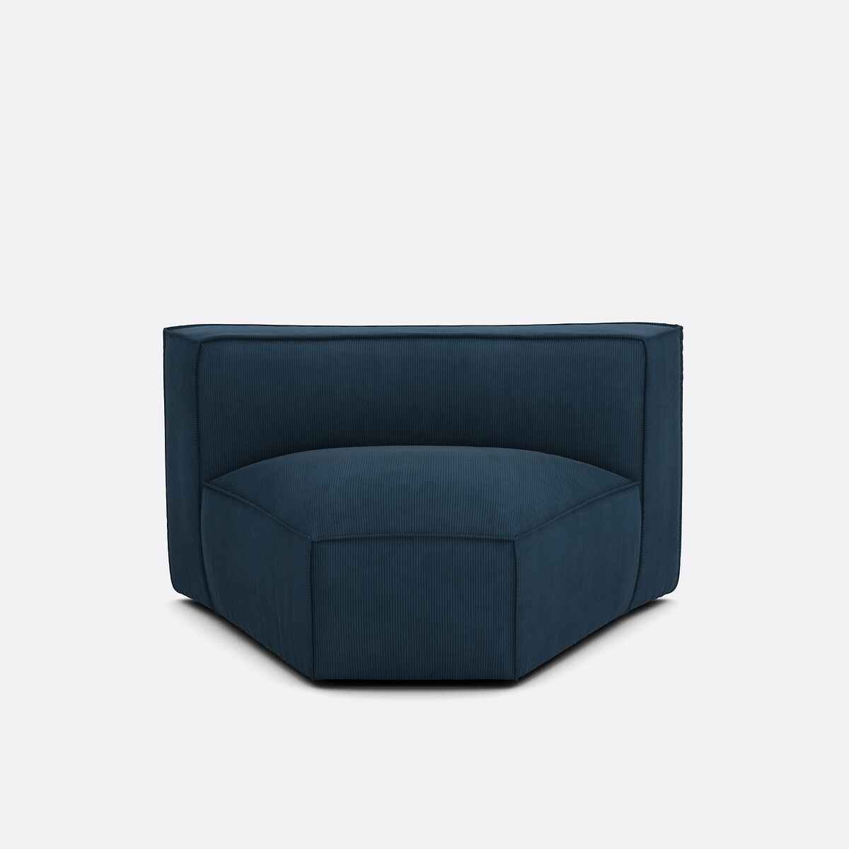 LA REDOUTE INTERIEURS<br>Canto modular aberto, veludo cotelê Seven