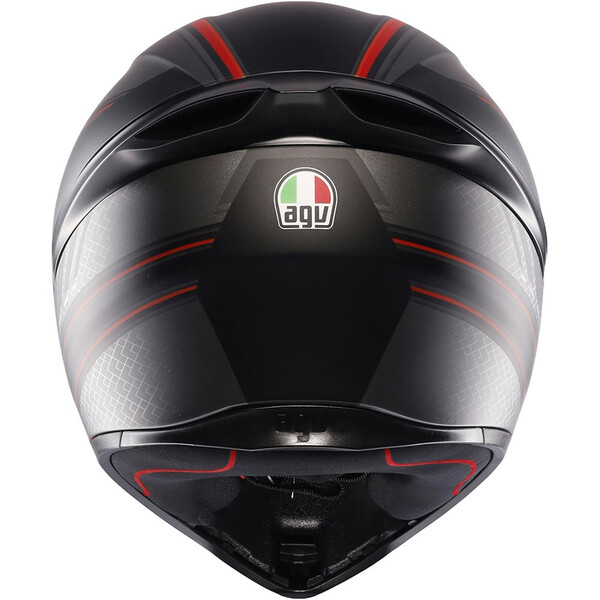 AGV - Casque K1 S Sling Noir Mat / Rouge