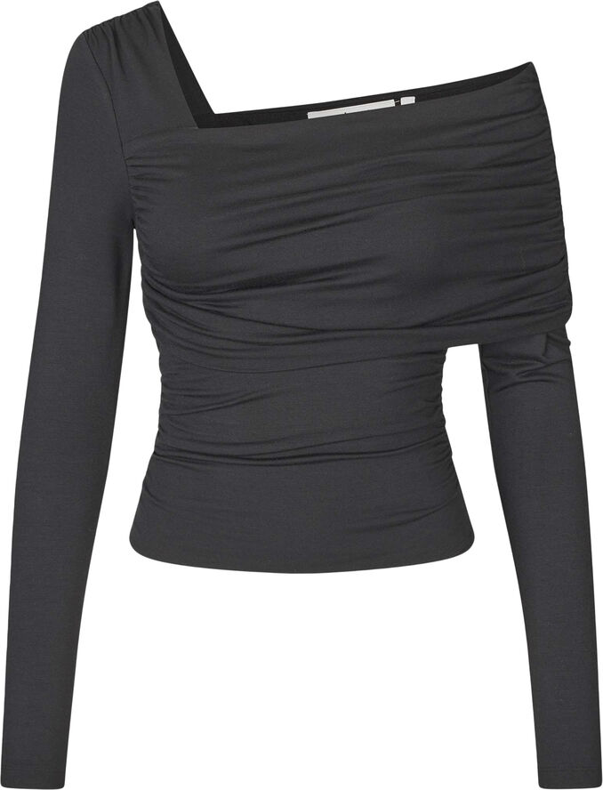 Oval Square Night Blouse Black