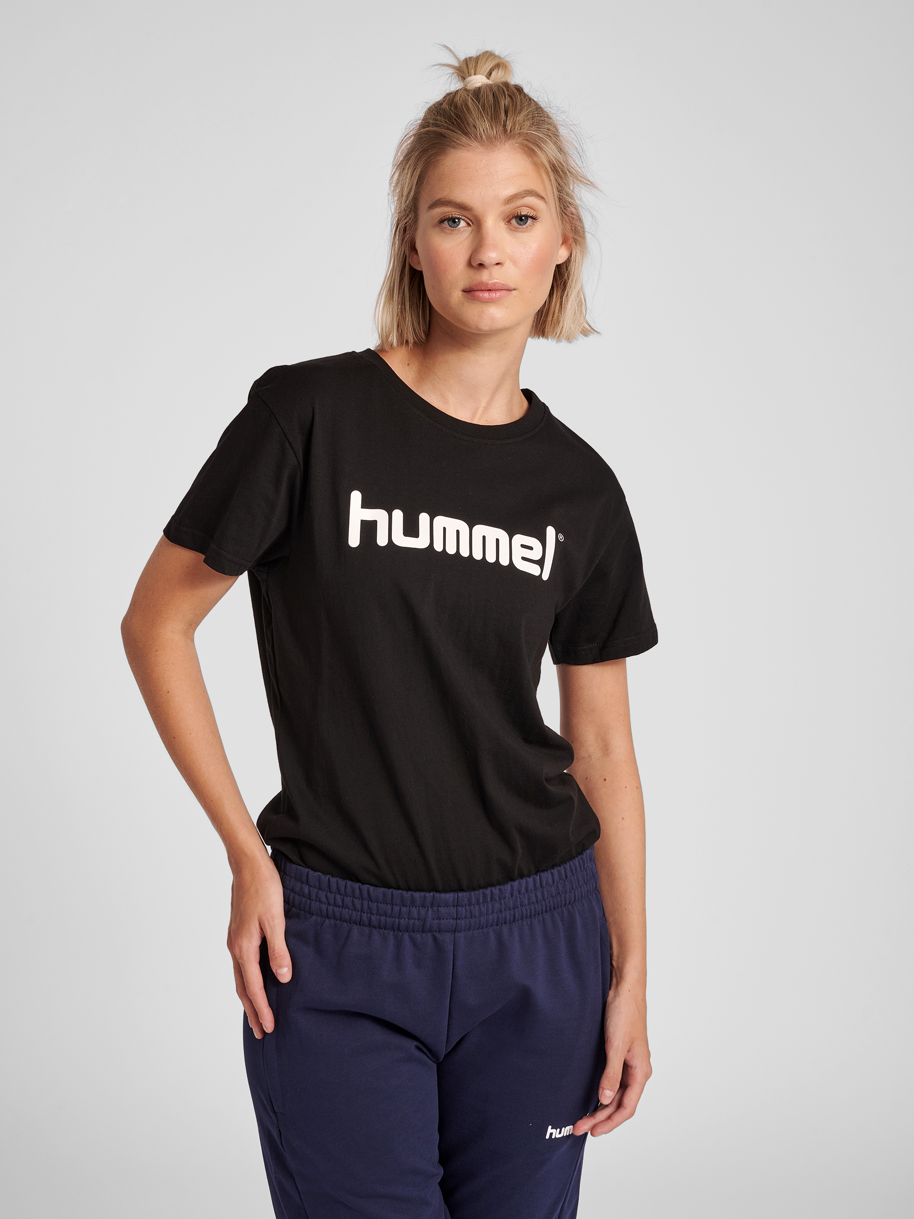 HUMMEL GO COTTON LOGO T-SHIRT WOMAN S/S
