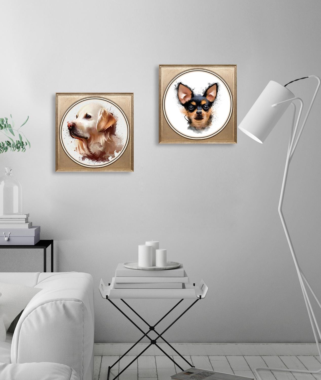 queence Acrylglasbild »Golden Retriever« Gemälde | Haustiere | Hund | Hunde | Hundebilder | Kunst | Tiere Fine Art-Print in Galeriequalität