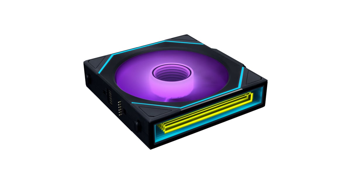 Lian LiUNI FAN SL-INFINITY 120 Wireless Reversed Blade RGB case fan  (Zwart, 120 x 122 x 25 mm, PWM)