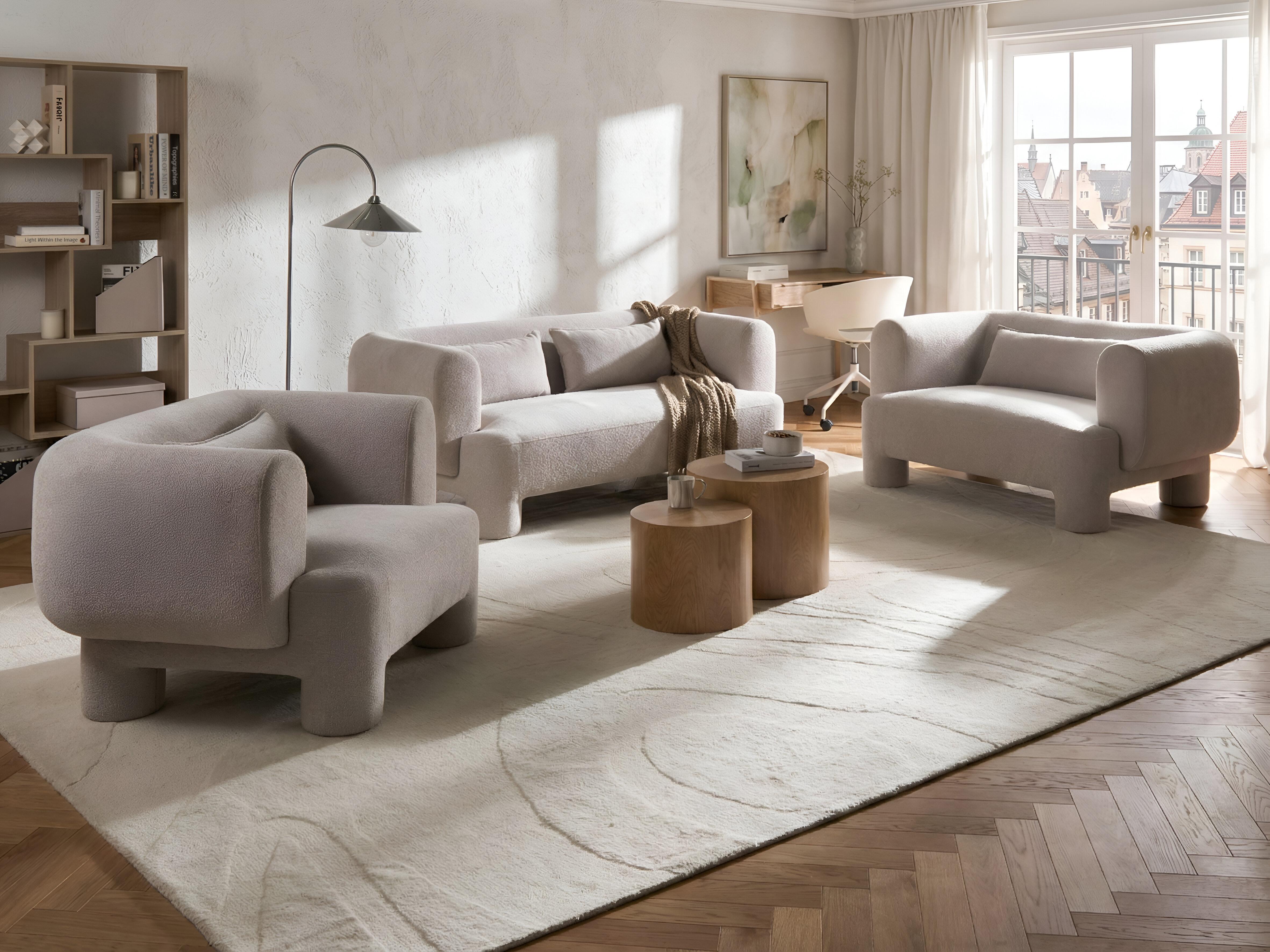 Bankenset 6-zits HOGBO Stof Beige