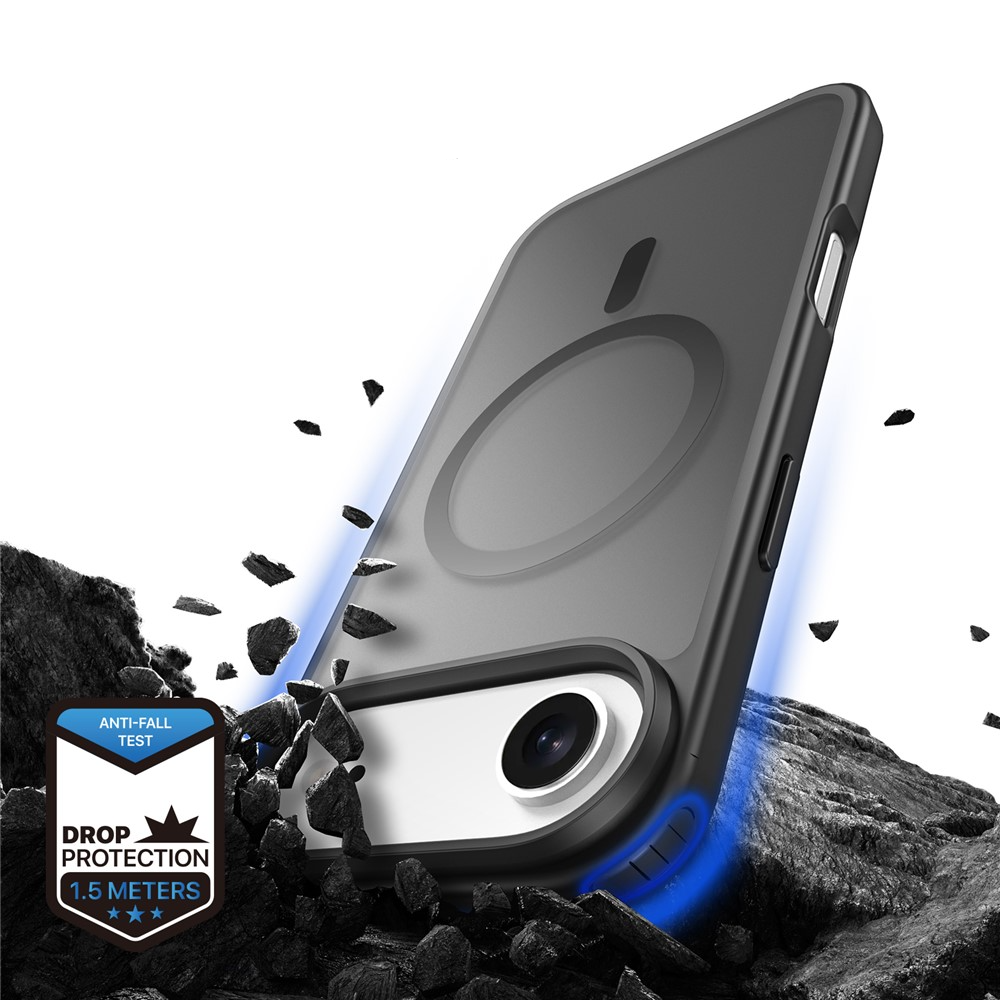 iPhone Air MagSafe Hybrid Hardcase Hülle mit TPU Bumper - Schwarz
