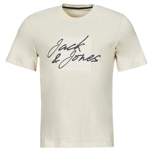 Jack & Jones - JJZURI TEE SS CREW NECK - Beige