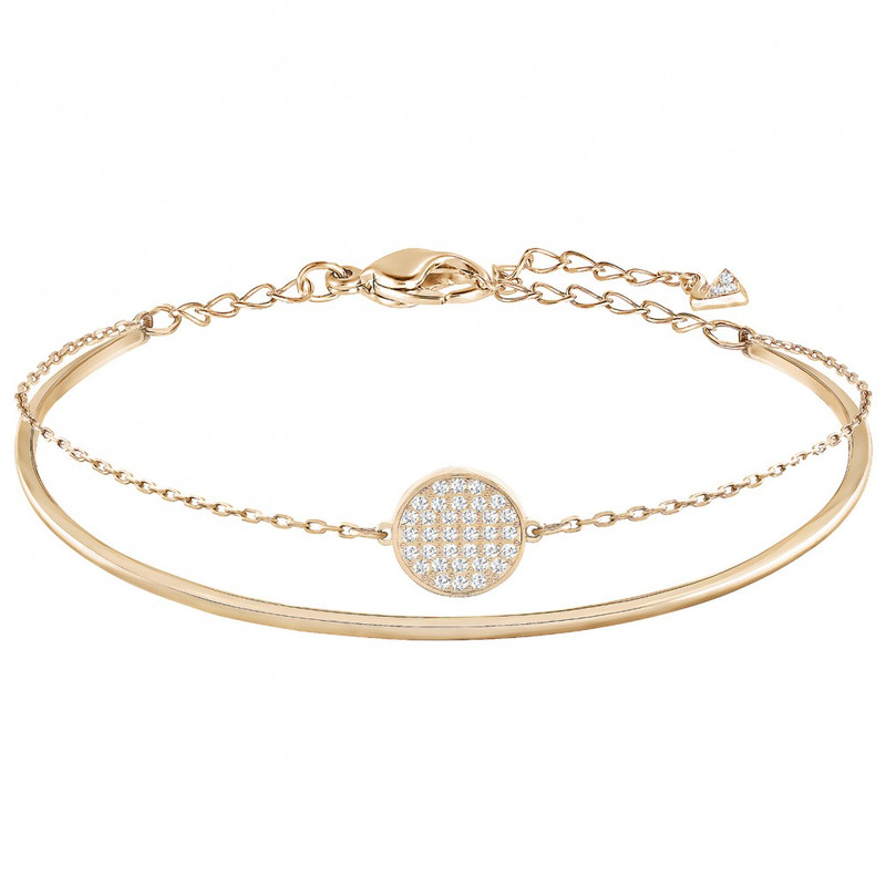 Bracelet Jonc Swarovski Ginger Rosé Doré -