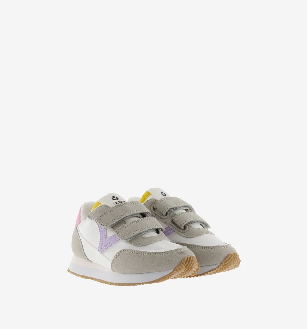ASTRO SCRATCH CONTRASTE Baskets détails couleur pour enfant LILA