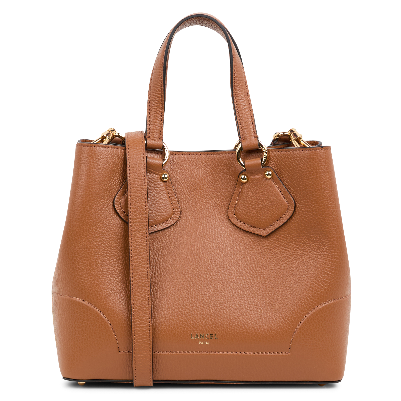 NEO IZY - Sac porté main en cuir grainé | Beige
