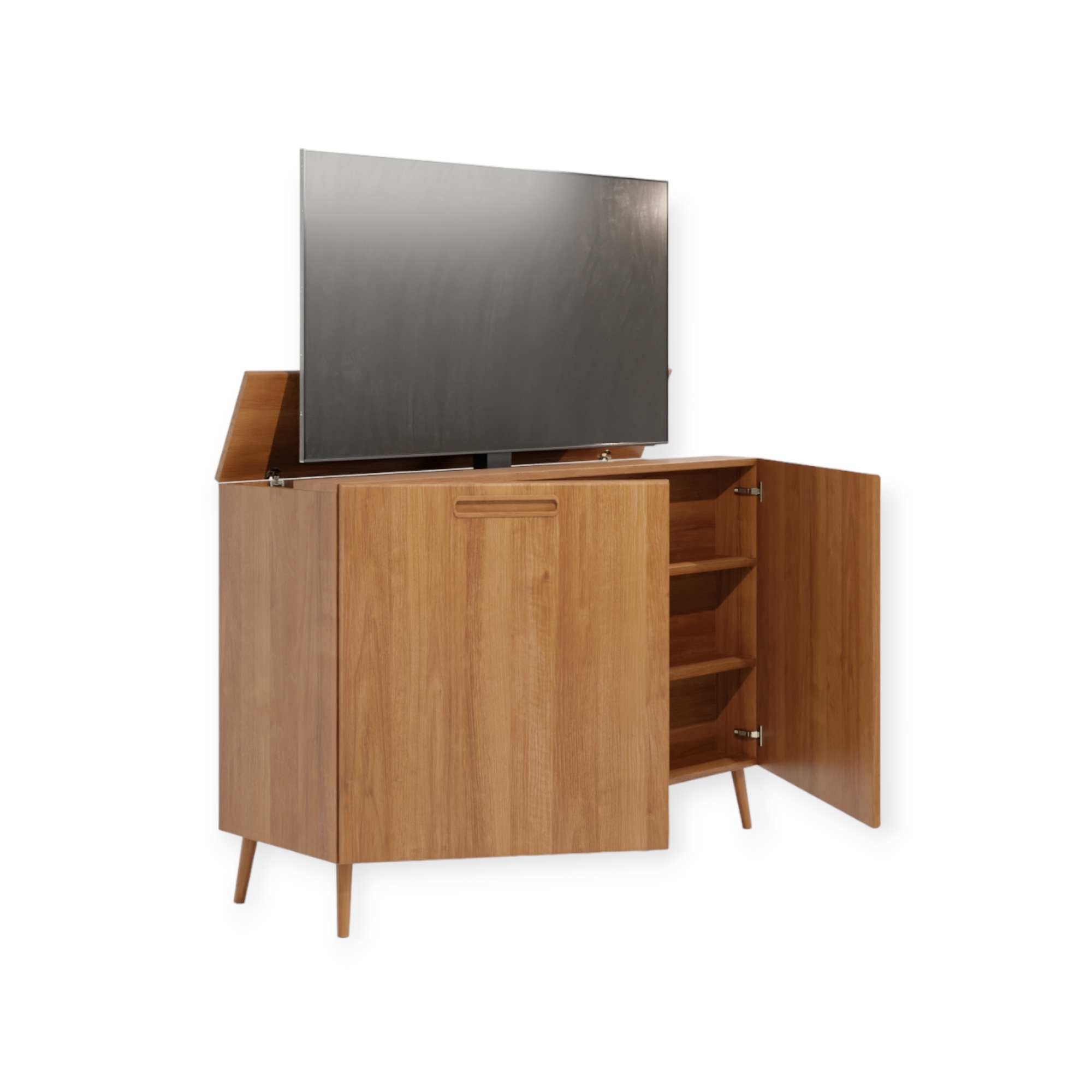TV lift meubel Scandinavian 55 inch 2 deurs