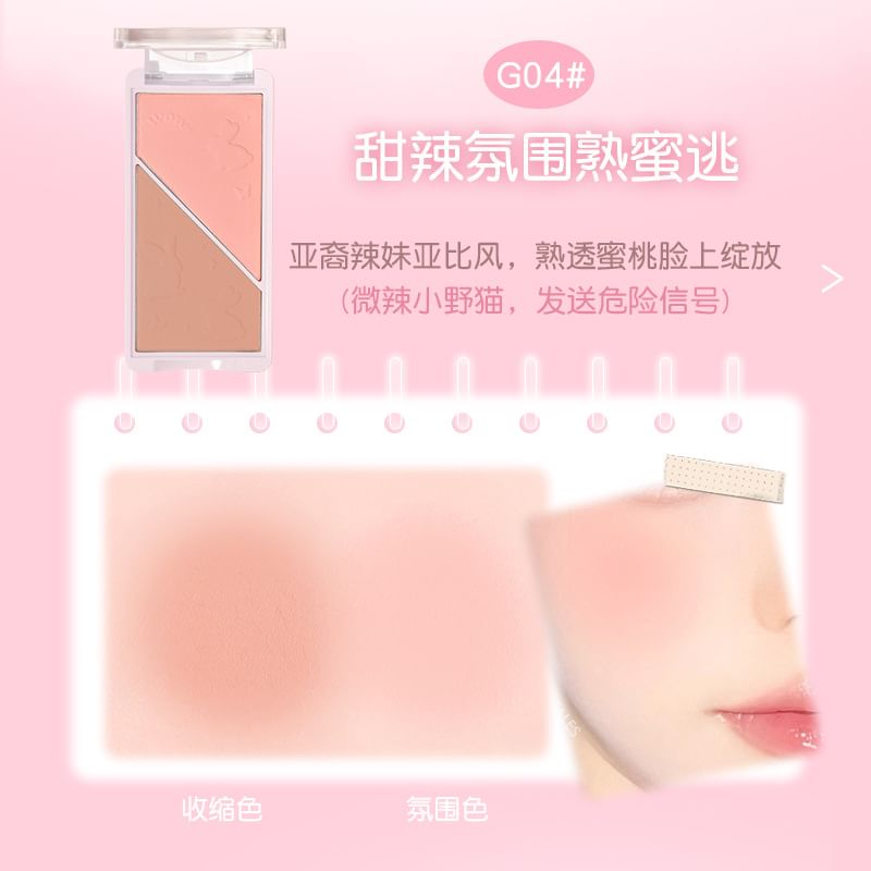 GOGO TALES - Actieve zachte mist poederblush - 4 kleuren