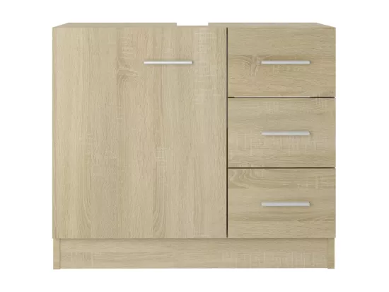 Armoire d'évier Chêne sonoma 63x30x54 cm Bois d'ingénierie