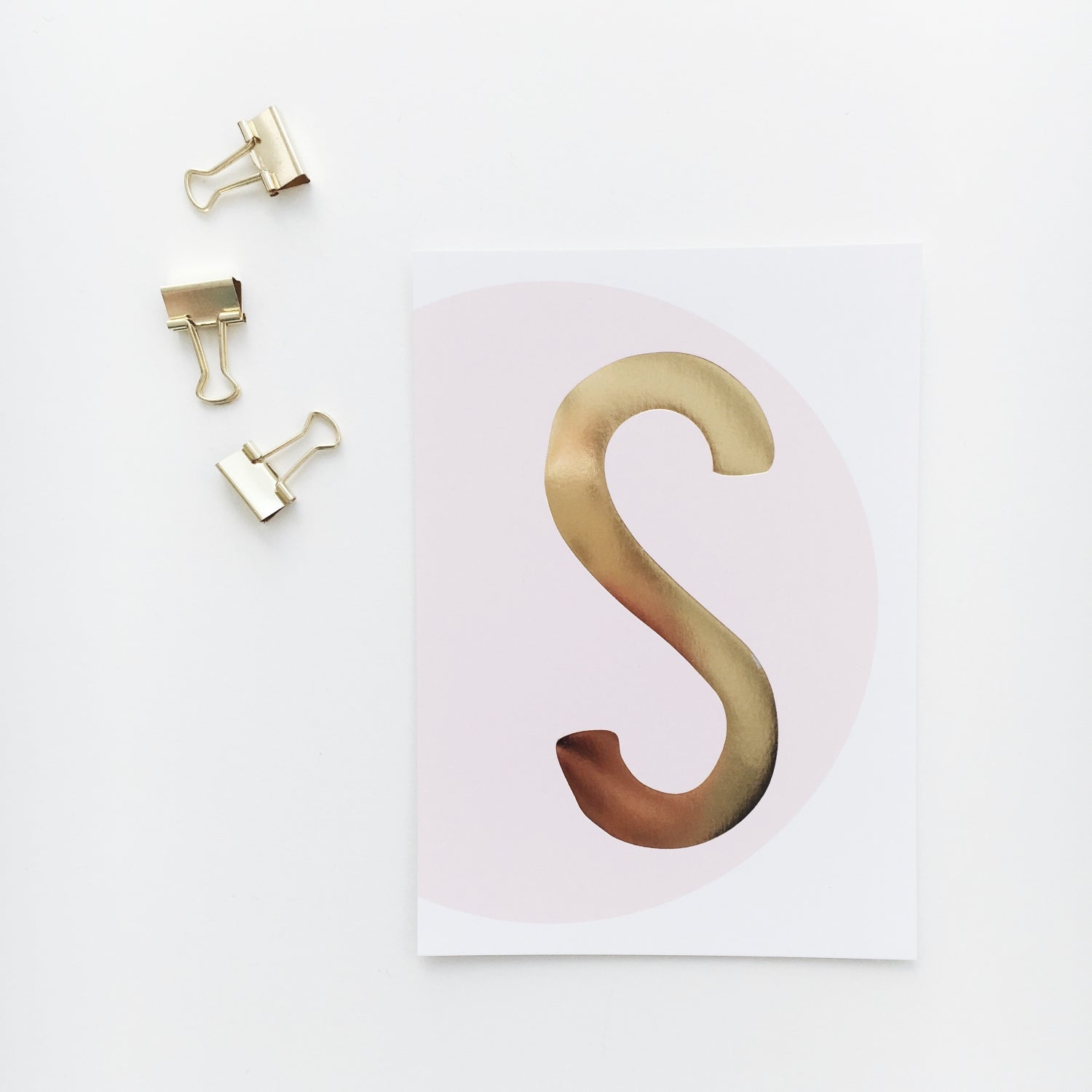 Postkarte „S