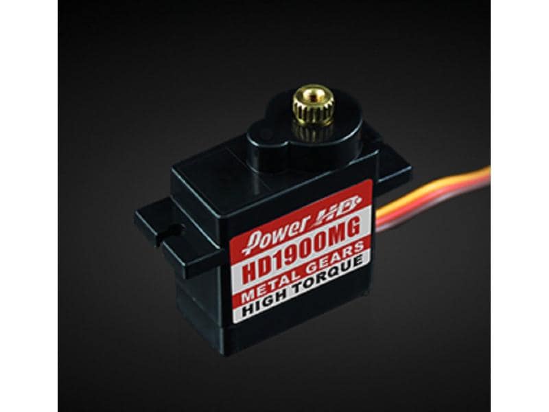 PowerHD Micro Servo HD-1900MG 1.5 kg, 0.08 s, Analog Analoges Micro-Servo mit Metallgetriebe