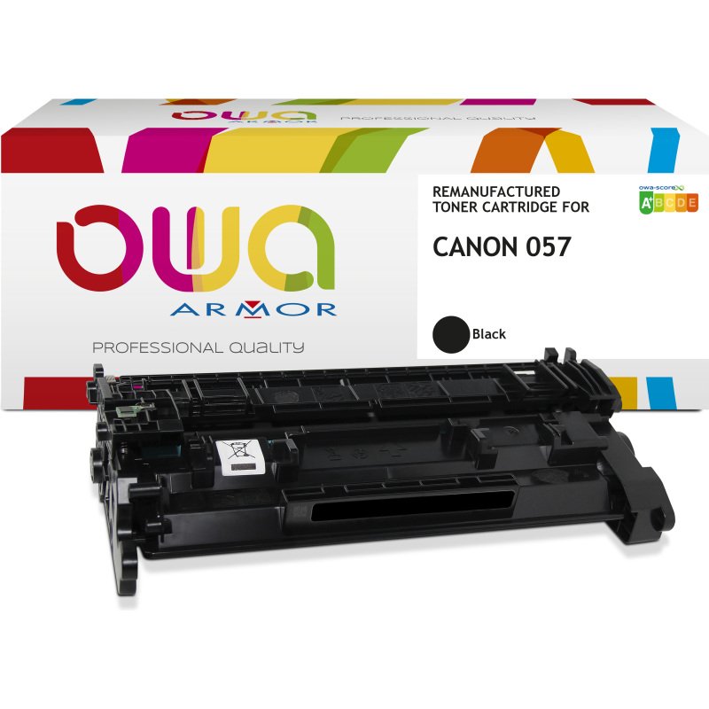Toner remanufacturé OWA - standard - Noir - pour CANON 057