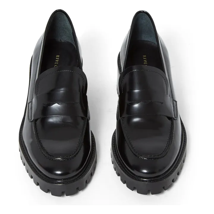 Rivecour Mocassins Cuir Poli N°81 | Noir