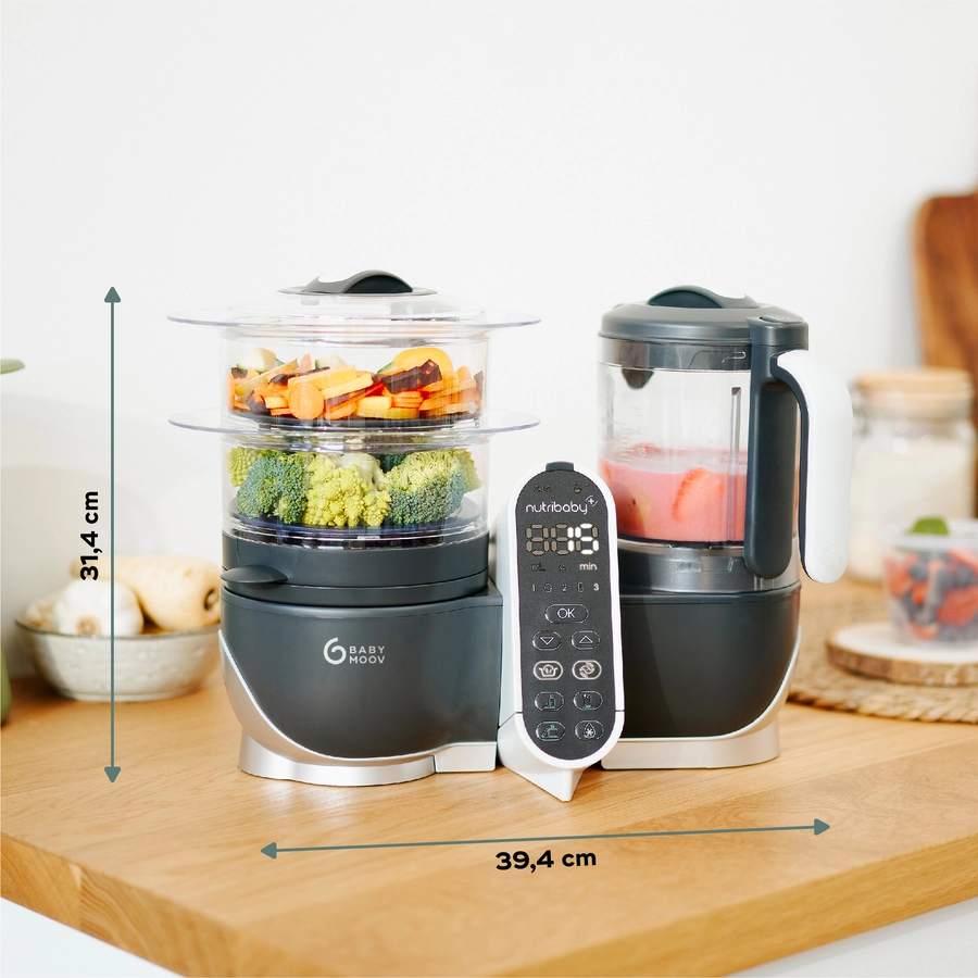 babymoov Küchenmaschine Nutribaby plus industrial grey
