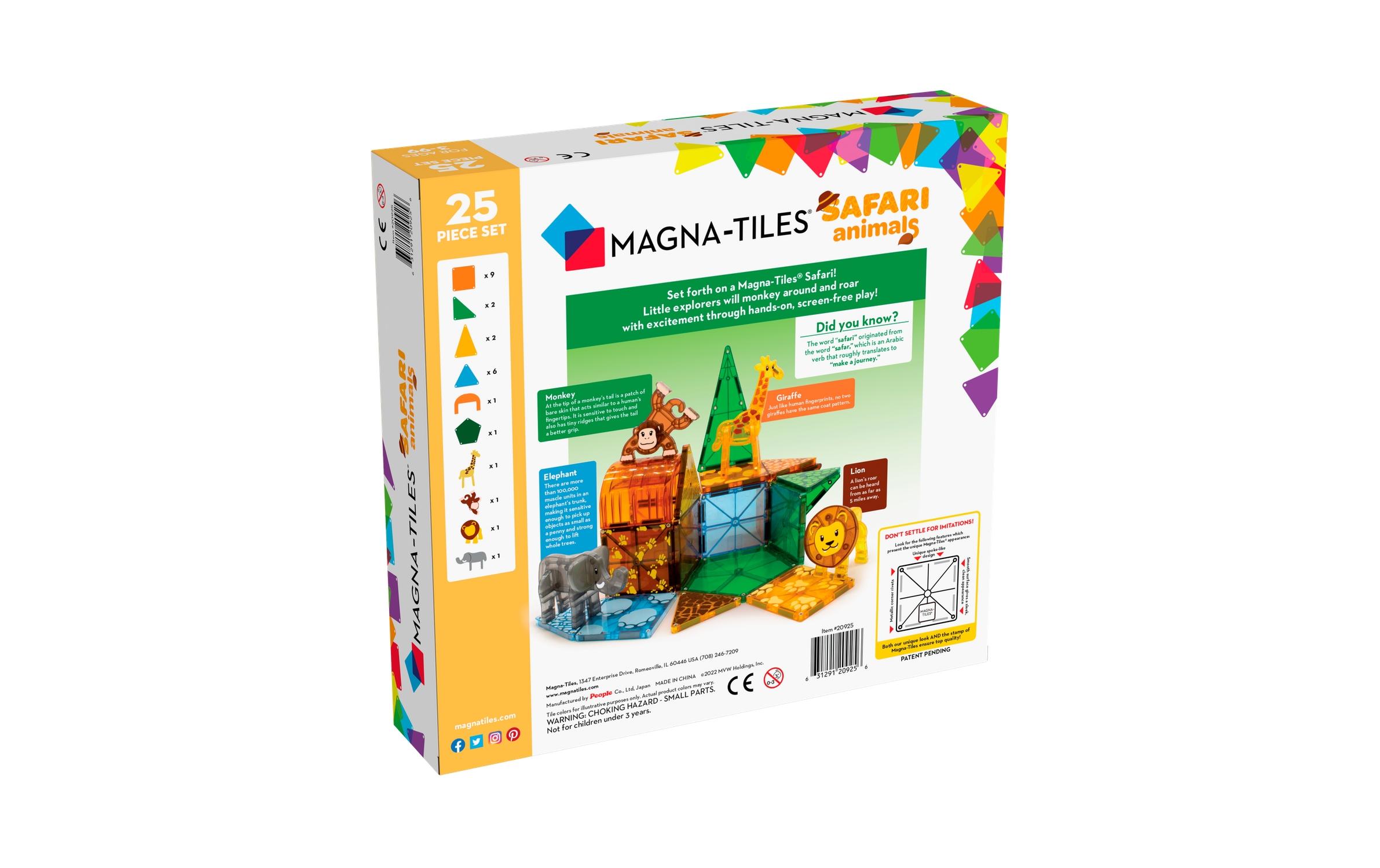 Safari-Tiere Set 25-teiligPädagogisches Magnetspielzeug
