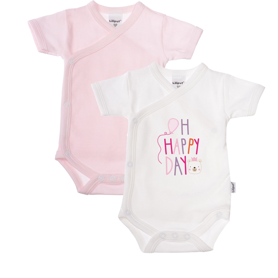 Liliput Wickelbody weiss-rosa