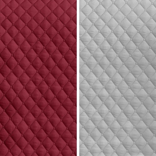 Capa de sofá Vipalia com estampa de diamante em tons de vinho e cinza, ideal para animais de estimação.