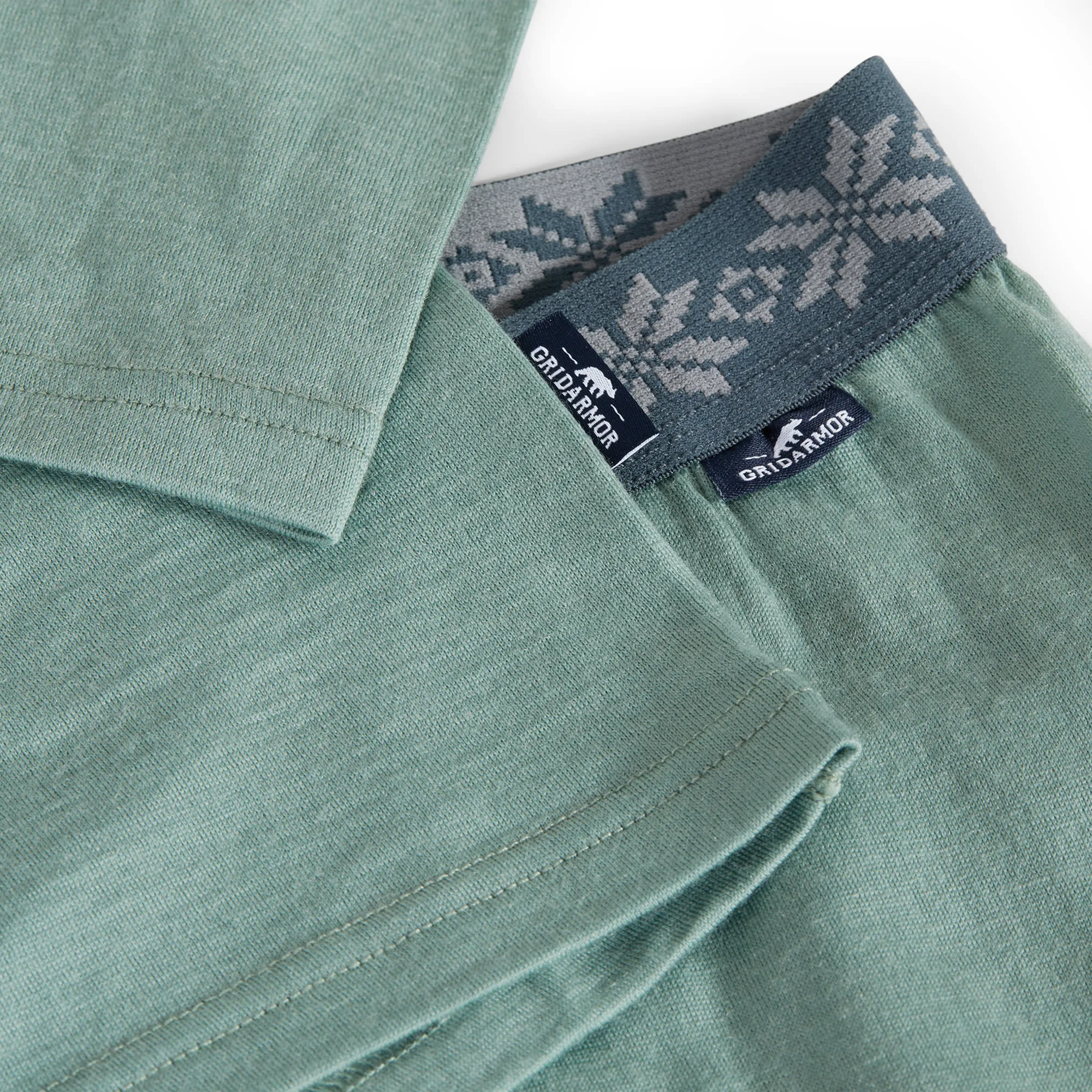 Gridarmor Viks Wool Undertøy Set Jr Green Bay