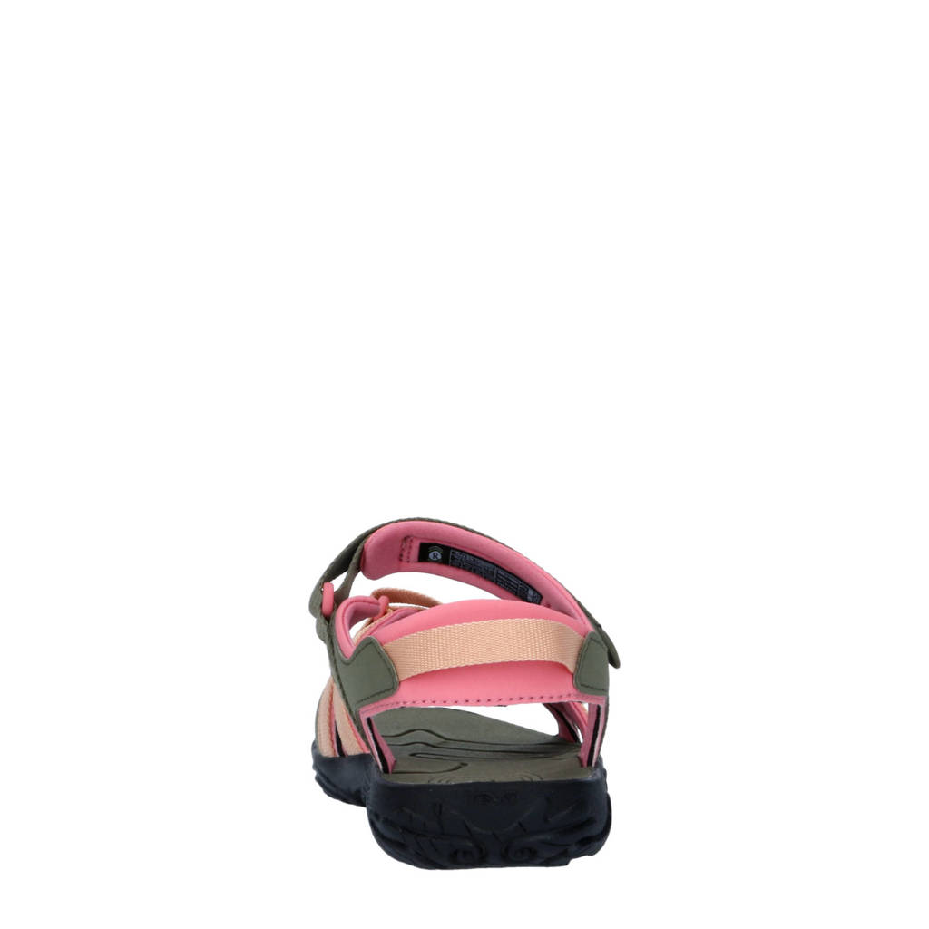 Teva Tirrasandalen olijfroen/zalm
