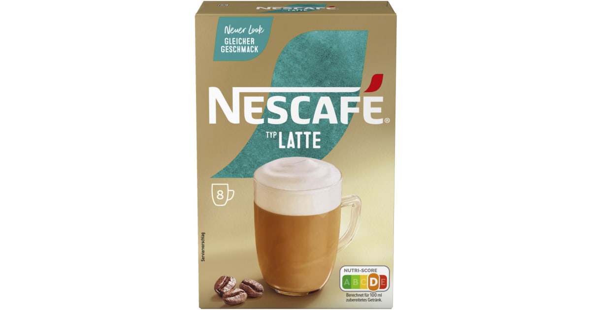 NESCAFE Gold Latte Löskaffee 144 gr (Einweg)
