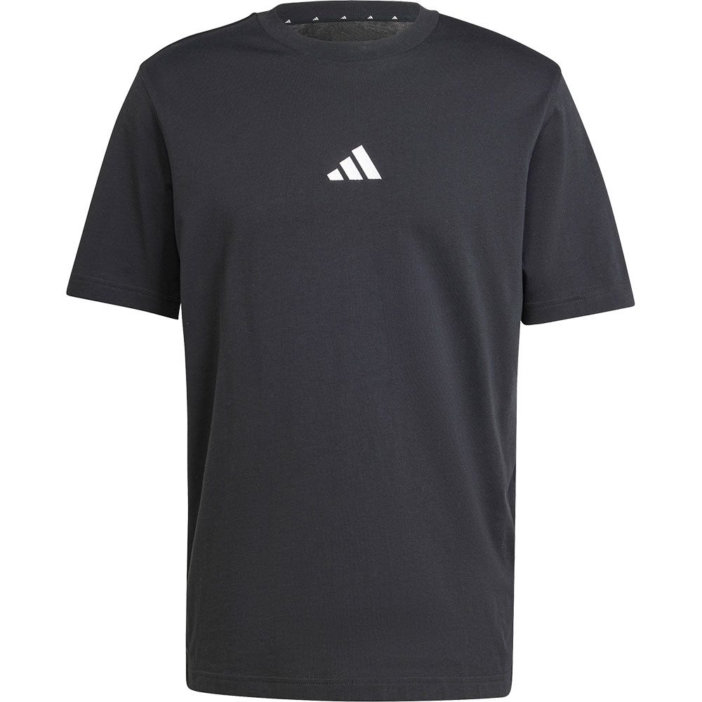 adidas Essentials Small Logo Single Jersey T-Shirt Herren black