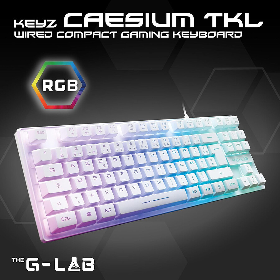 The G-Lab Keyz Caesium TKL - Blanc