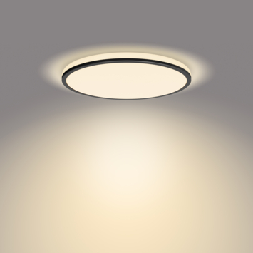Philips plafonnière Ozziet zwart 1x18w
