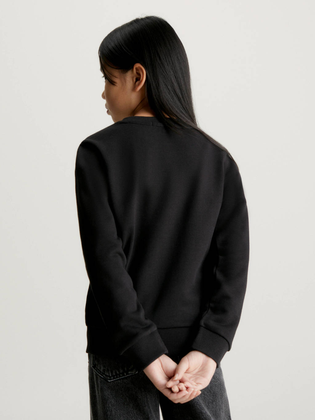 Calvin Klein sweater met logo zwart