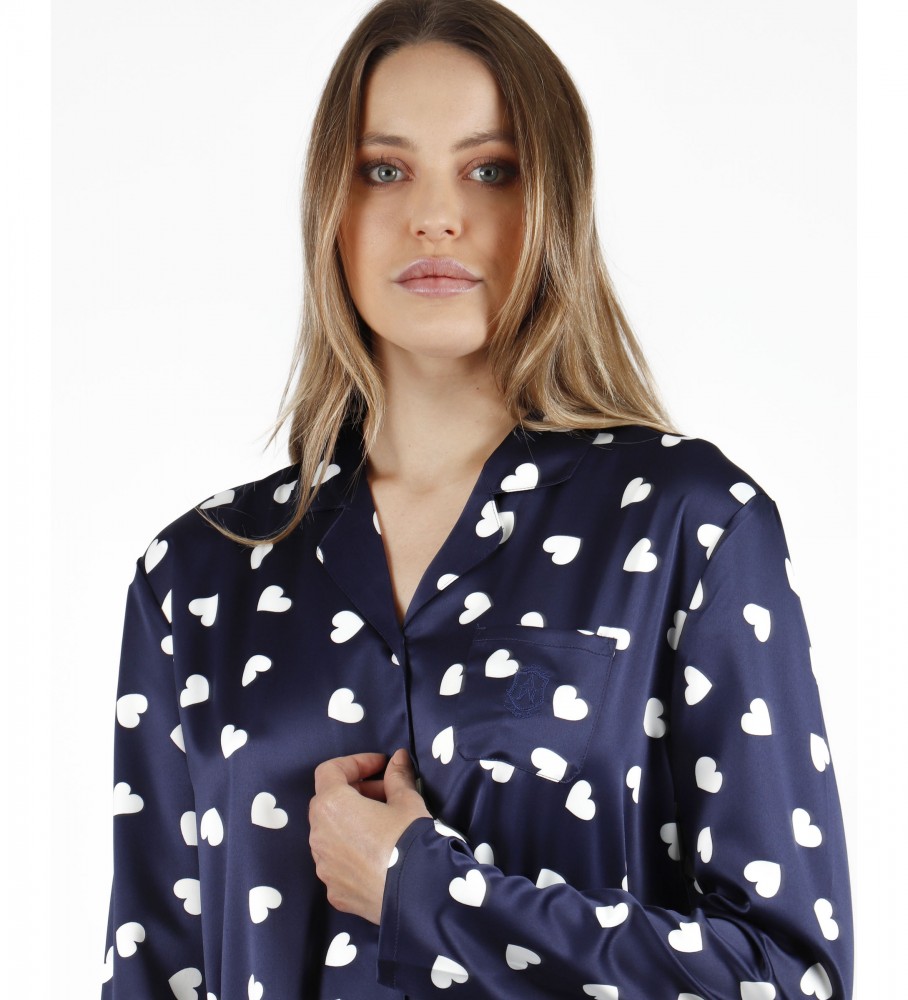 Admas Camisola Love Heart marino