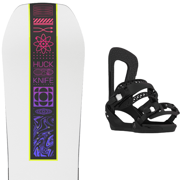 Pack snowboard SALOMON HUCK KNIFE + Fix