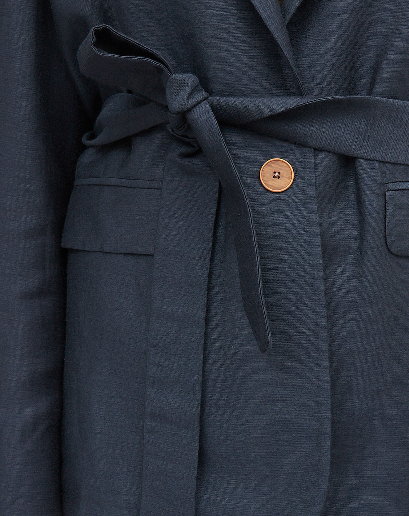 Chloé Stora Veste blazer en Lin mélangé Utopia marine