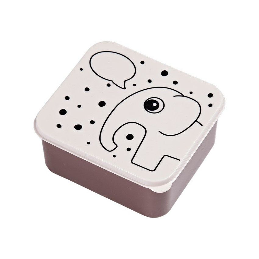 Boîte à goûter lunchbox - Elphee powder - Ecru