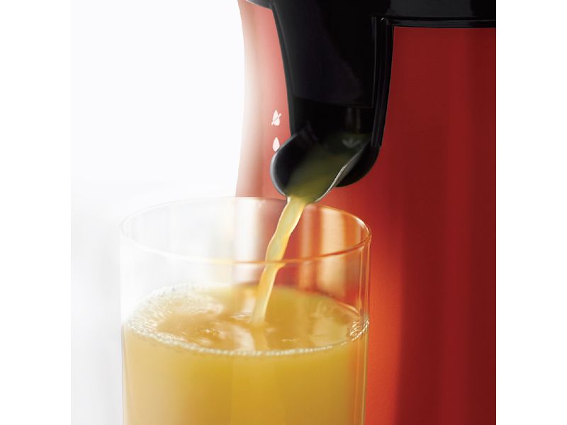 Russell Hobbs Zitruspresse Colours Plus  Flame Red Saftpresse mit zwei unterschiedlich grossen Presskegeln