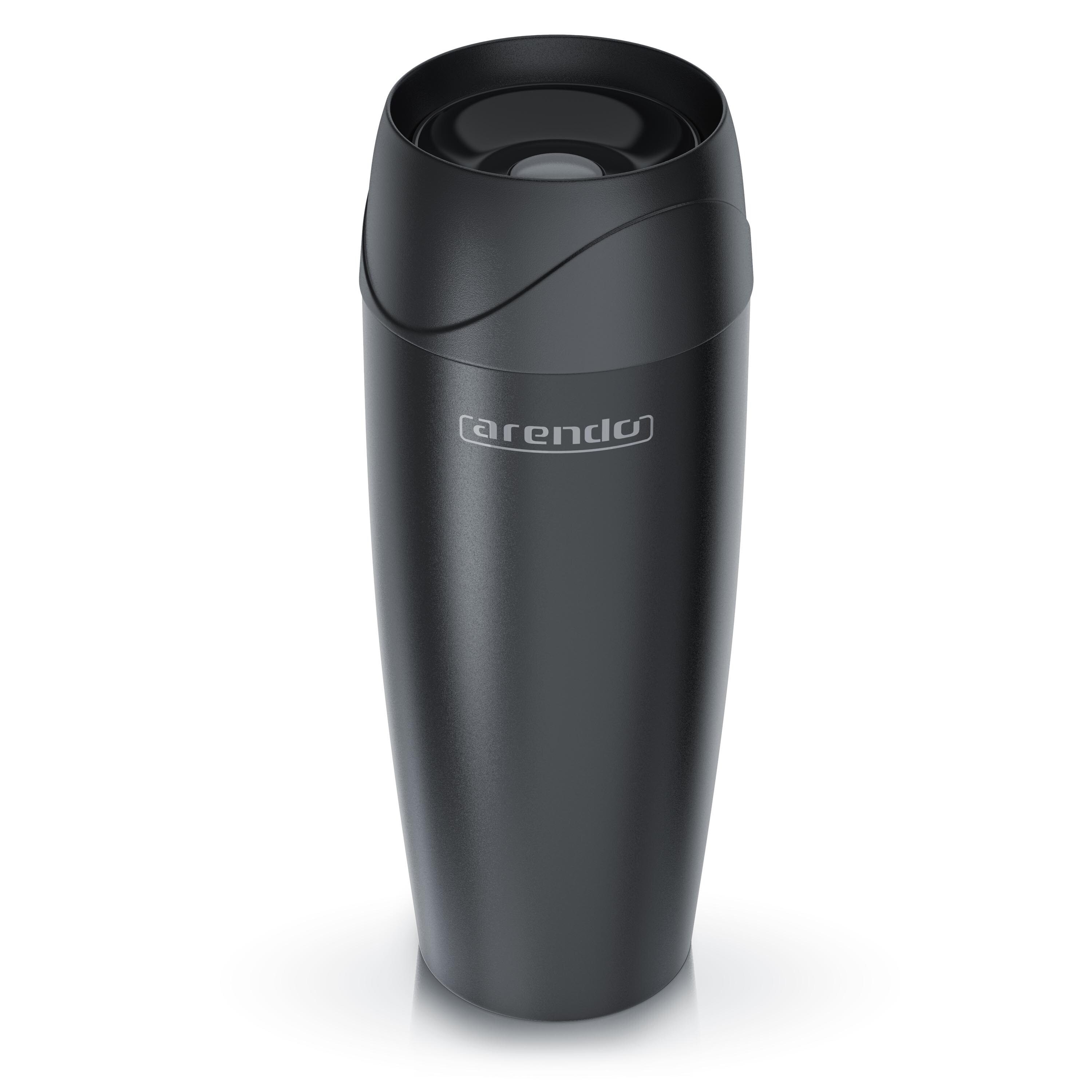 Arendo Thermobecher, Edelstahl, Isolierbecher Doppelwandig Vakuumisolierung - To Go Thermobecher 450ml