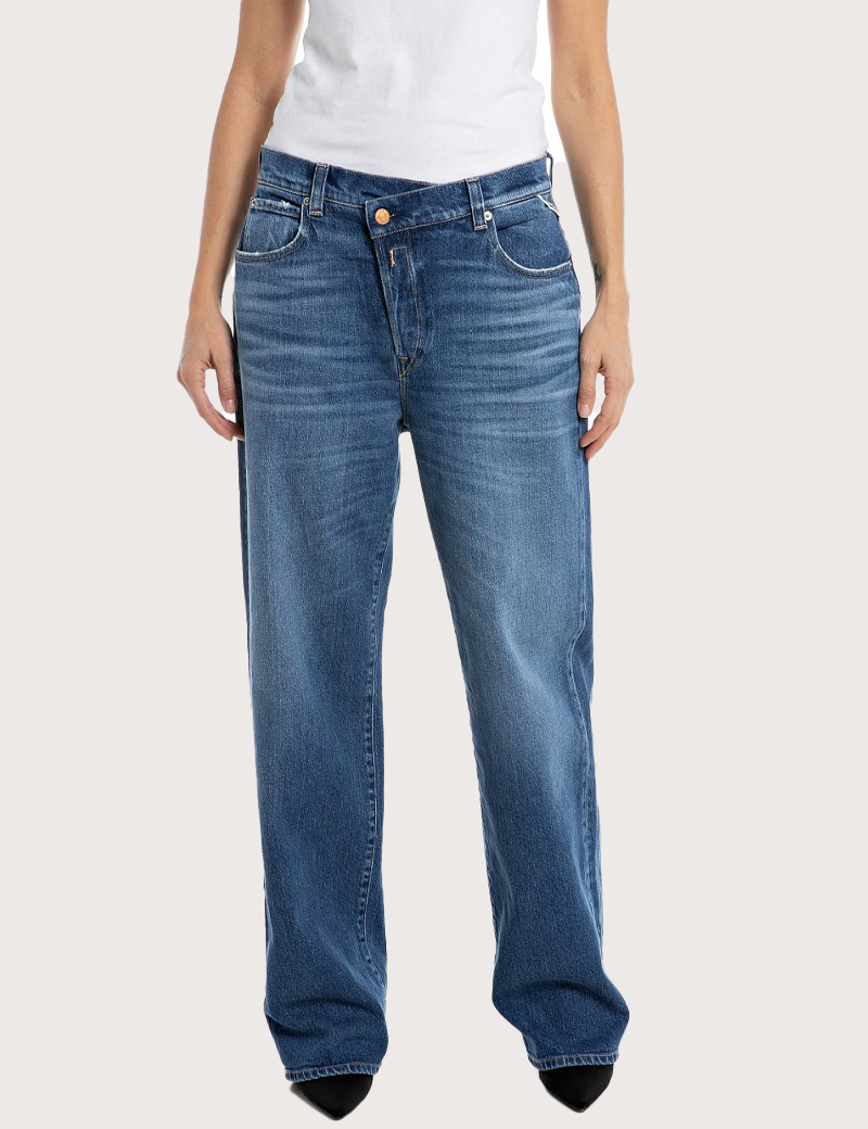 REPLAY JEAN FEMME LOOSE ZELMAA 596A BLEU