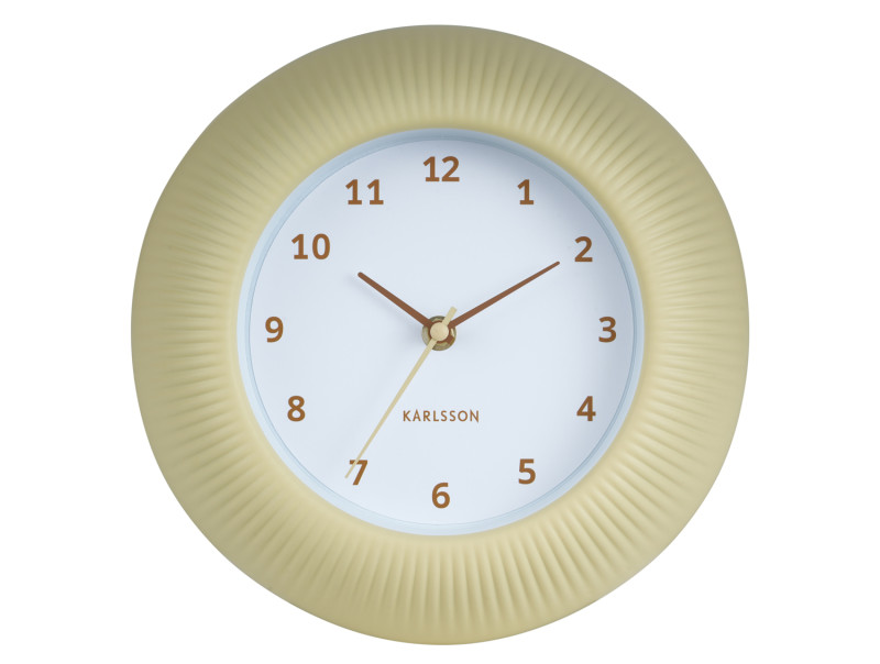 Wall Clock Tender Rib KA6048BL Misty blue