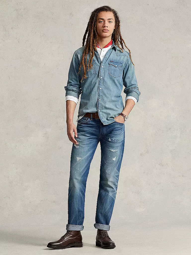 POLO RALPH LAUREN Jeanshemd  blau
