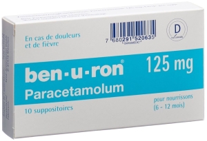BEN-U-RON Zäpfchen 125 mg Bébé, 10 Stück