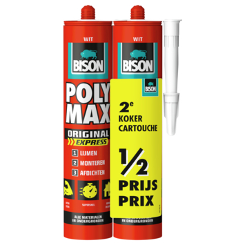 Bison Polymax express wit 2 stuks