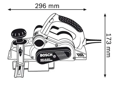 Bosch GHO 40-82 C Professional - Høvl - 850 W - 82 mm