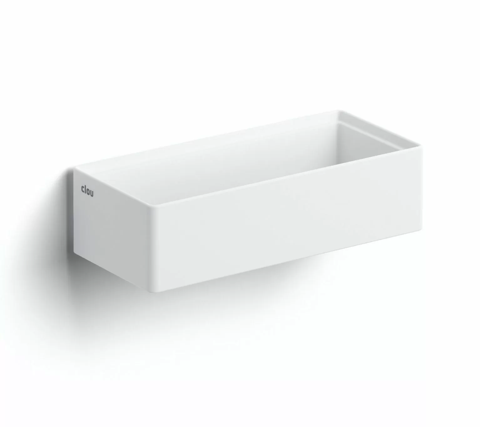 Clou New Flush 3.1 fontein solid surface 38cm met afvoerplaat wit mat