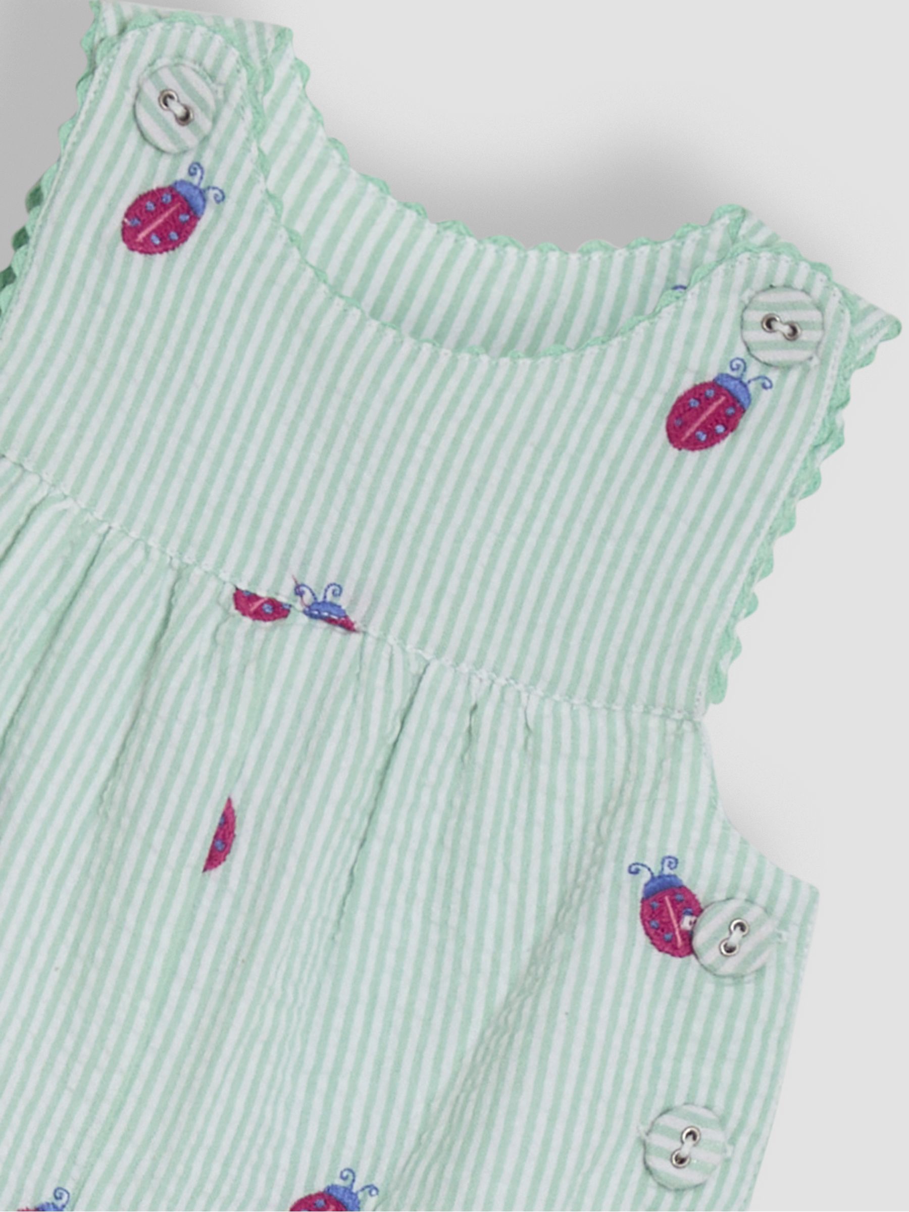 JoJo Maman Bébé - Tuinbroek met borduursel