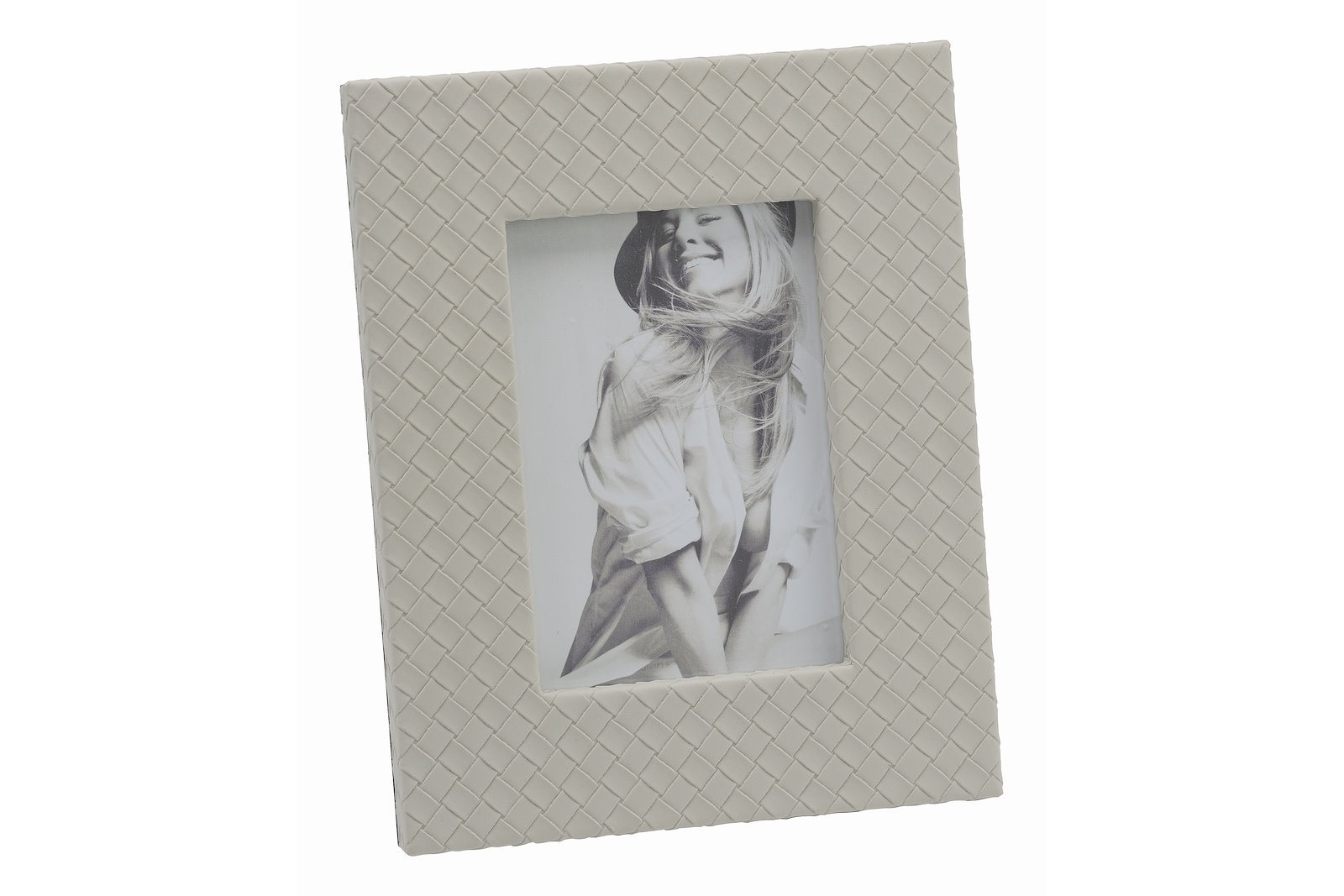 Lennox ramme Beige PU, yttermål: 18,7x23 cm, rammemål: 9x14 cm