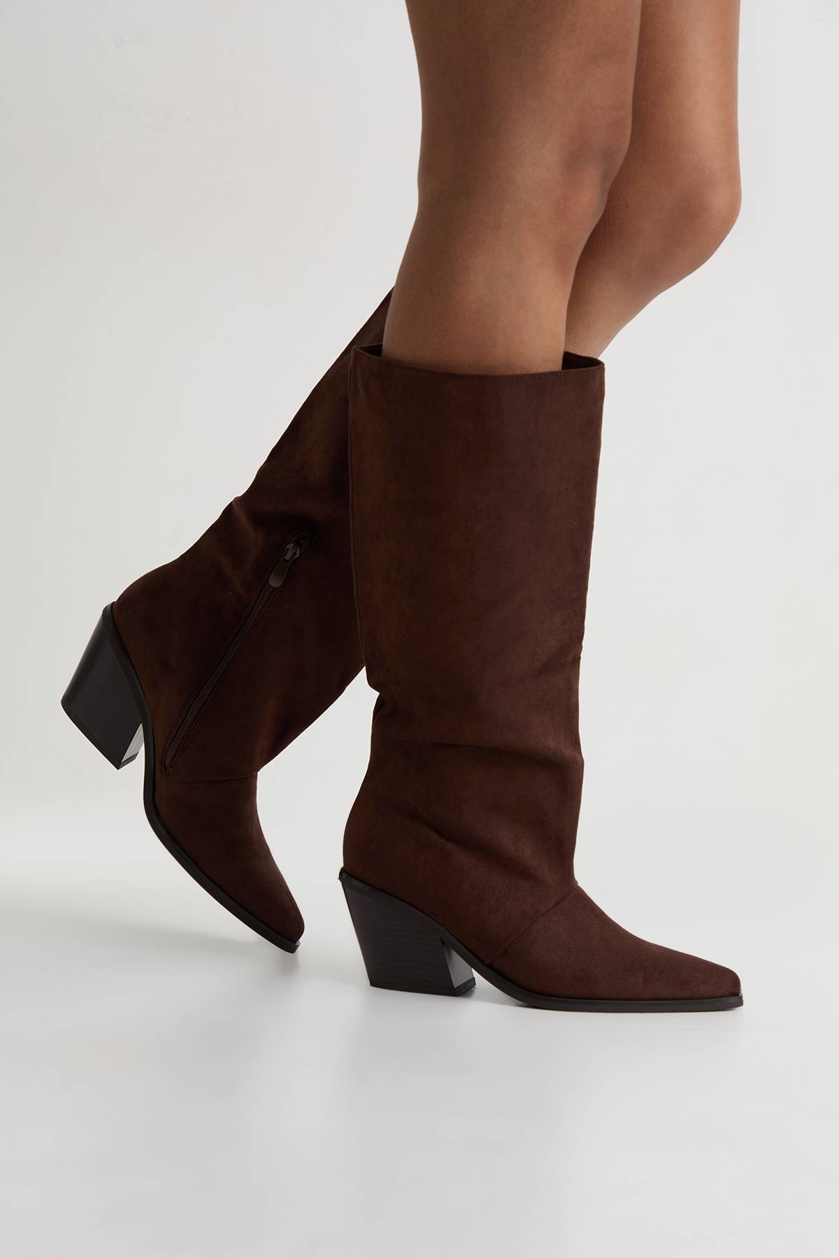 boohoo Bottes Western Cowboy À Tige Droite