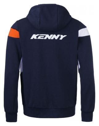 Sweat Kenny Capuche Zipper Racing Bleu