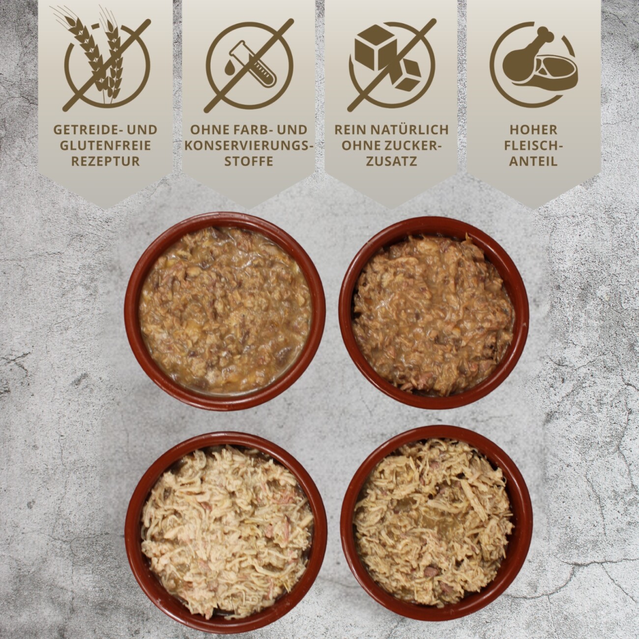 Lyra Pet Lecker.Pet Surf'n'Turf Pouches Katzenfutter in feiner Sauce Nassfutter 4er Mix Multipack