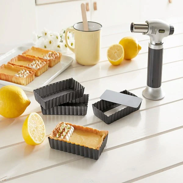 Lot de 8 moules à tartelettes à fond amovibles Mathon