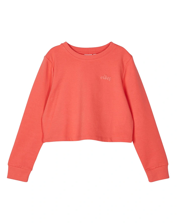 Crop-Sweatshirt NKFTINTURN in pink